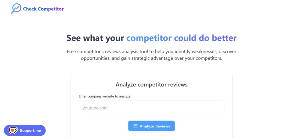 CheckCompetitor - Competitor Analysis Tool
