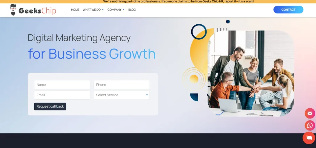 Digital Marketing Company in Hyderabad - Geekschip