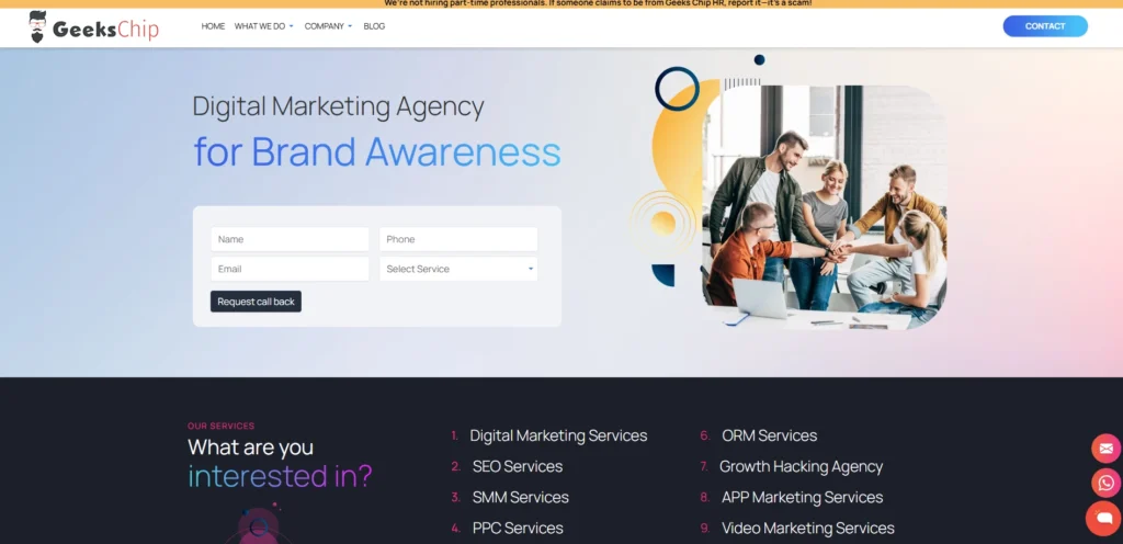 Digital Marketing Companies in Hyderabad-Geeksc​hip