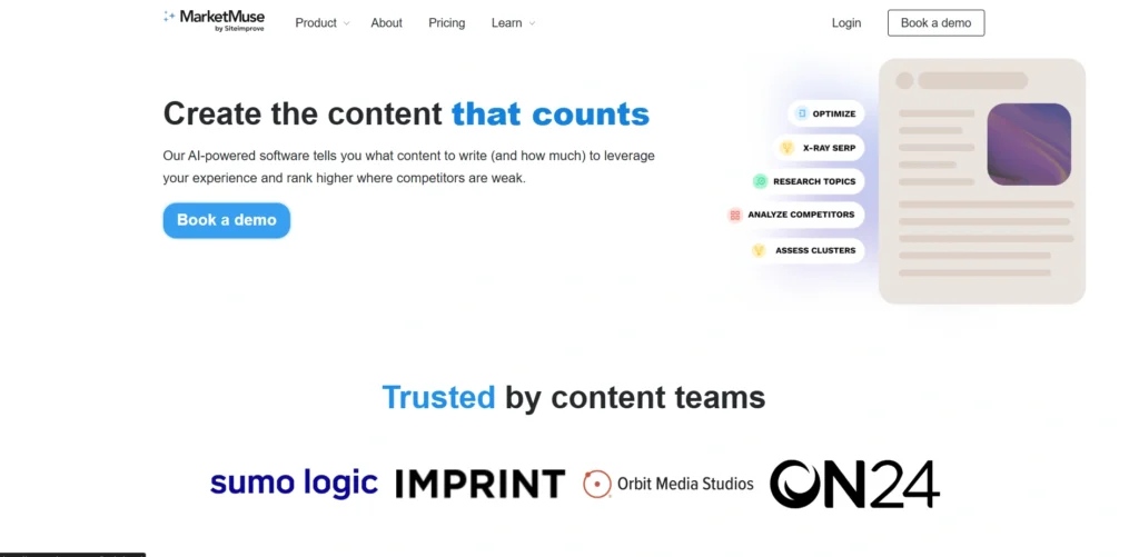 Youtube SEO Tools-M‌arketMuse