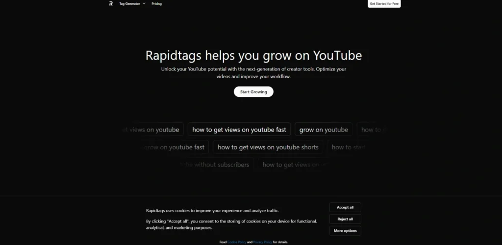 Youtube SEO Tools- R‍apid⁠Tags