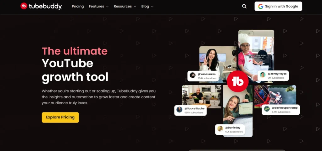 YouTube SEO Tool - TubeBuddy