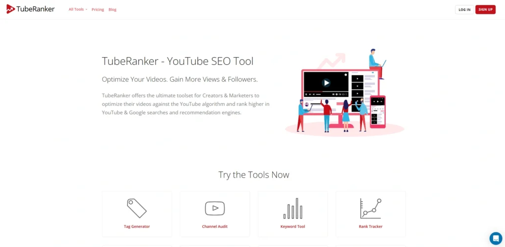 Youtube SEO Tools-TubeRanker