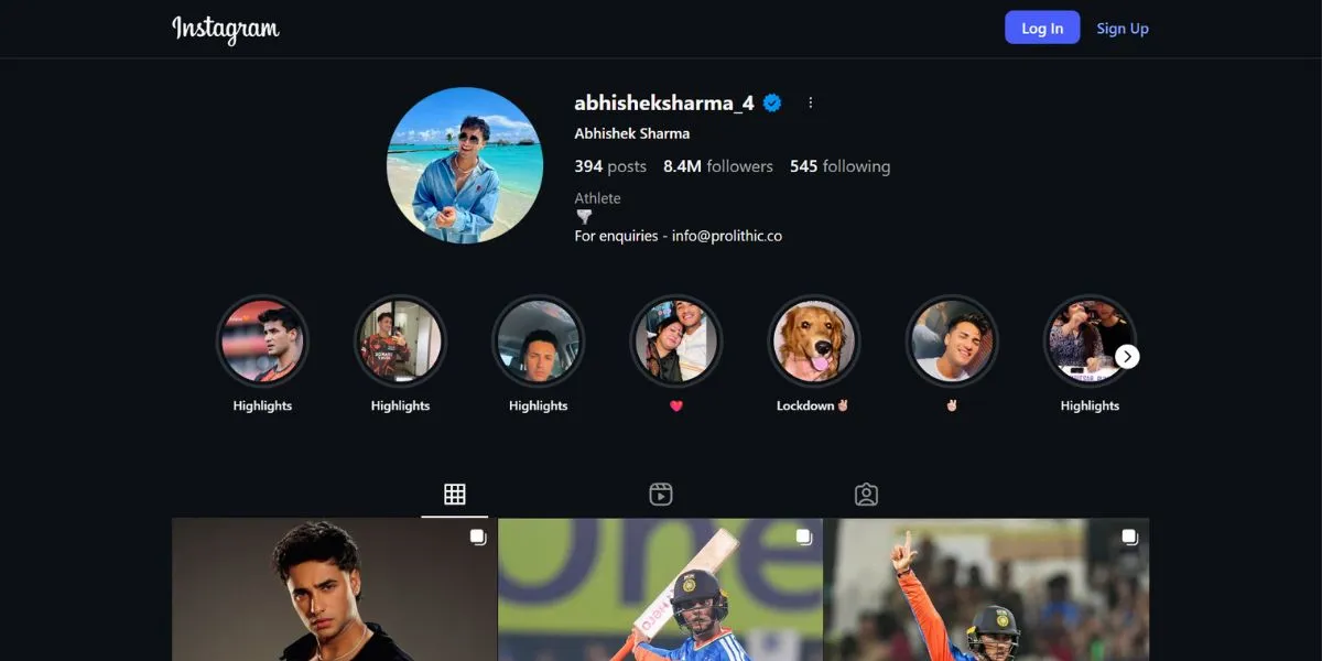 Abhishek Sharma - Punjabi Influencers on instagram