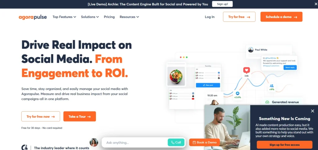 Social Media Monitoring Tool- Agorapulse