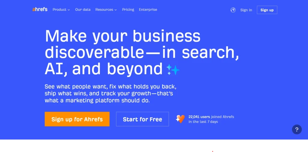 Ahrefs - SEO Reporting Software