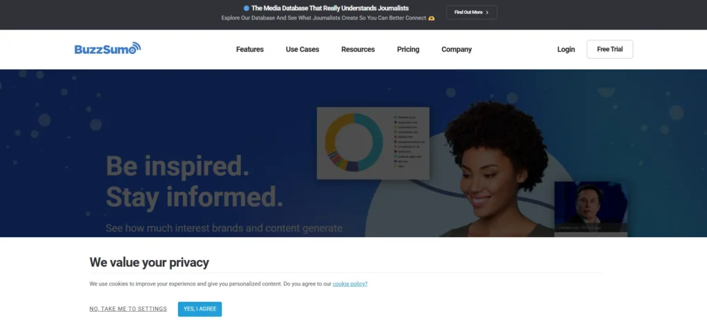 Social Media Monitoring Tool- BuzzSumo
