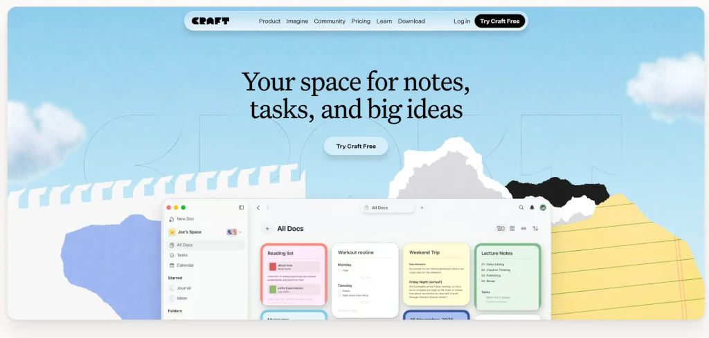 Notion Alternatives- Craft