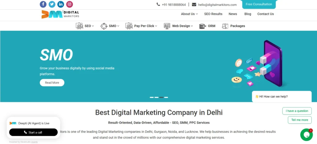 Digital Markitors - Digital Marketing Company in Delhi