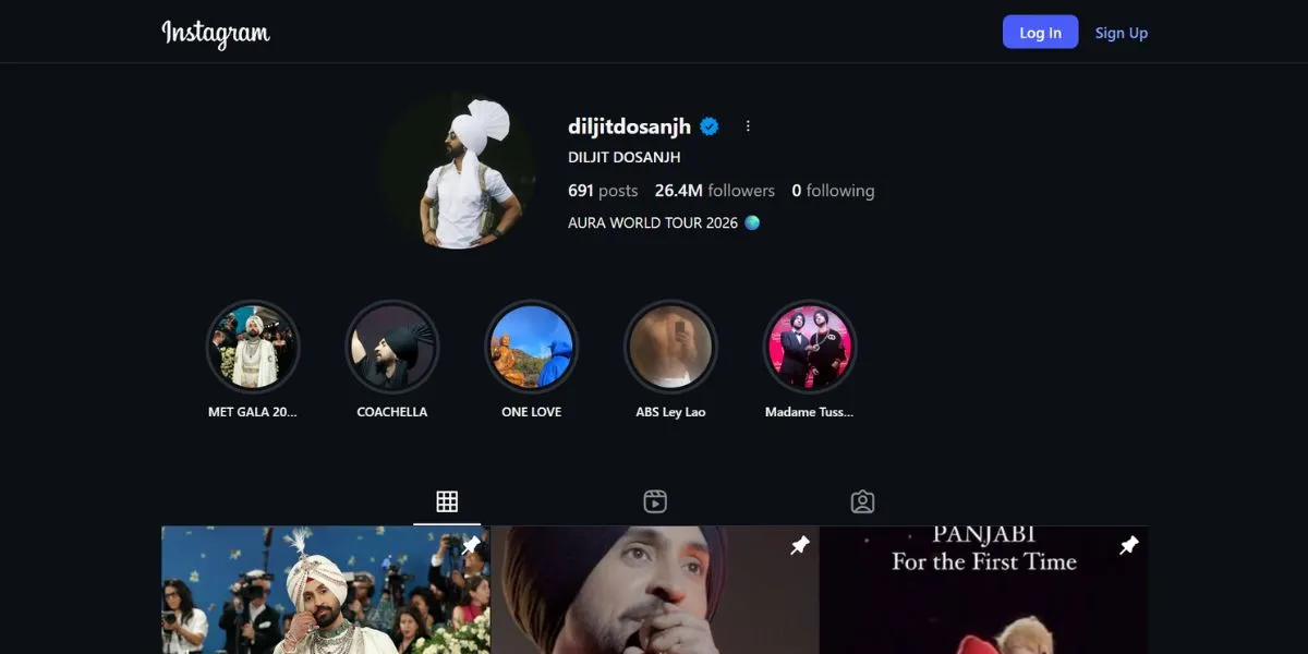 Diljit Dosanjh - Punjabi Influencers on instagram