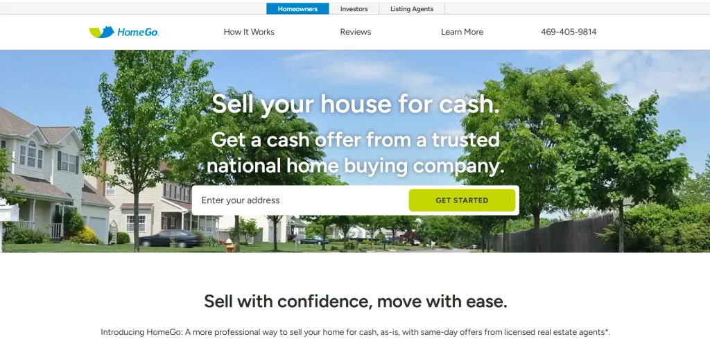 Opendoor Competitor-HomeGo