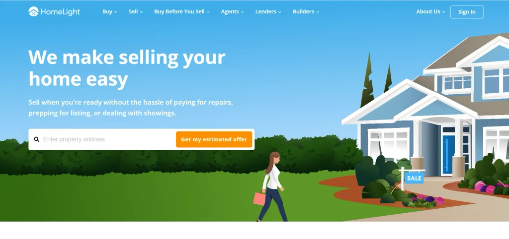 Opendoor Competitor-HomeLight Simple Sale