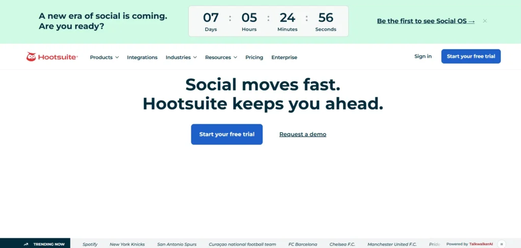 Social Media Monitoring Tool- Hootsuite