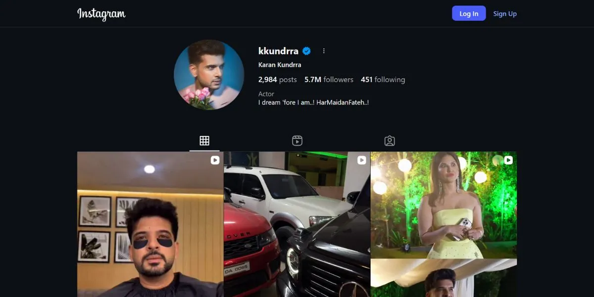 Karan Kundra - Punjabi Influencers on instagram