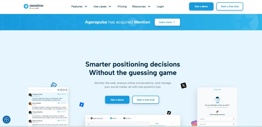 Social Media Monitoring Tool- Mention