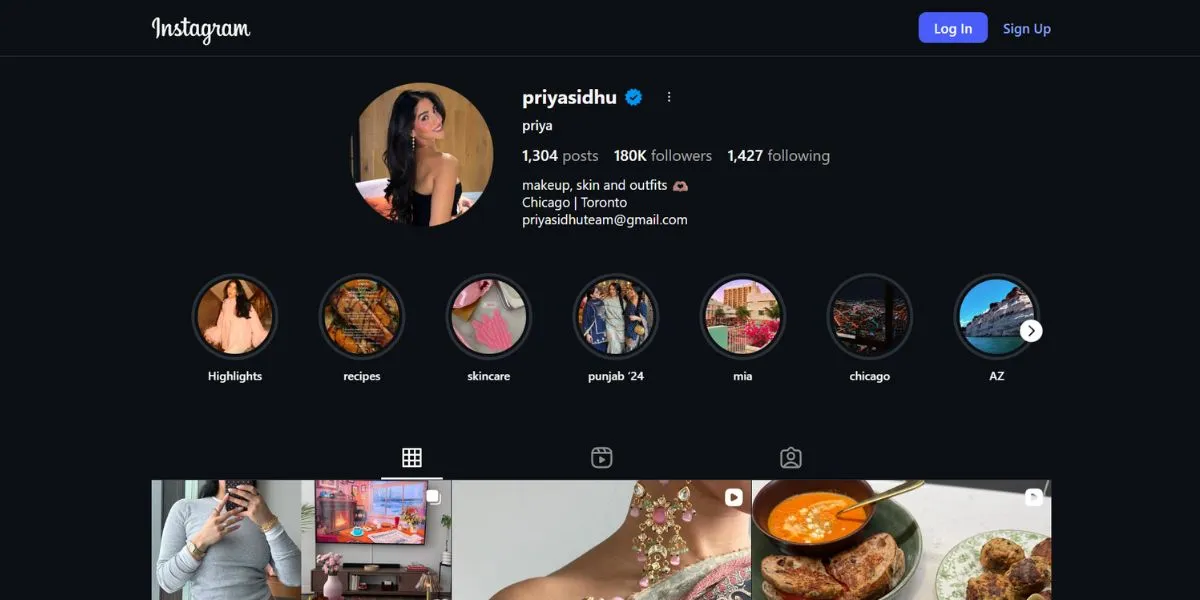 Priya Sidhu - Punjabi Influencers on instagram