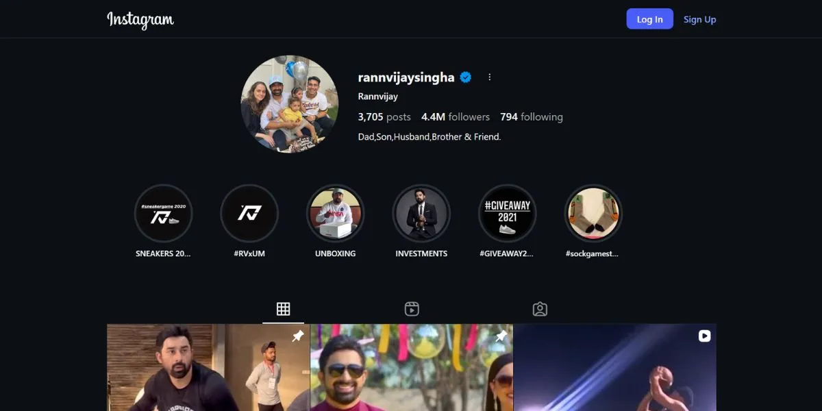 Rannvijay Singha - Punjabi Influencers on instagram