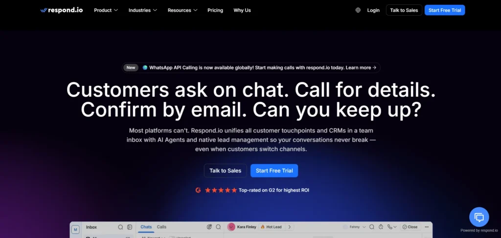 WhatsApp Marketing Software - respond.io