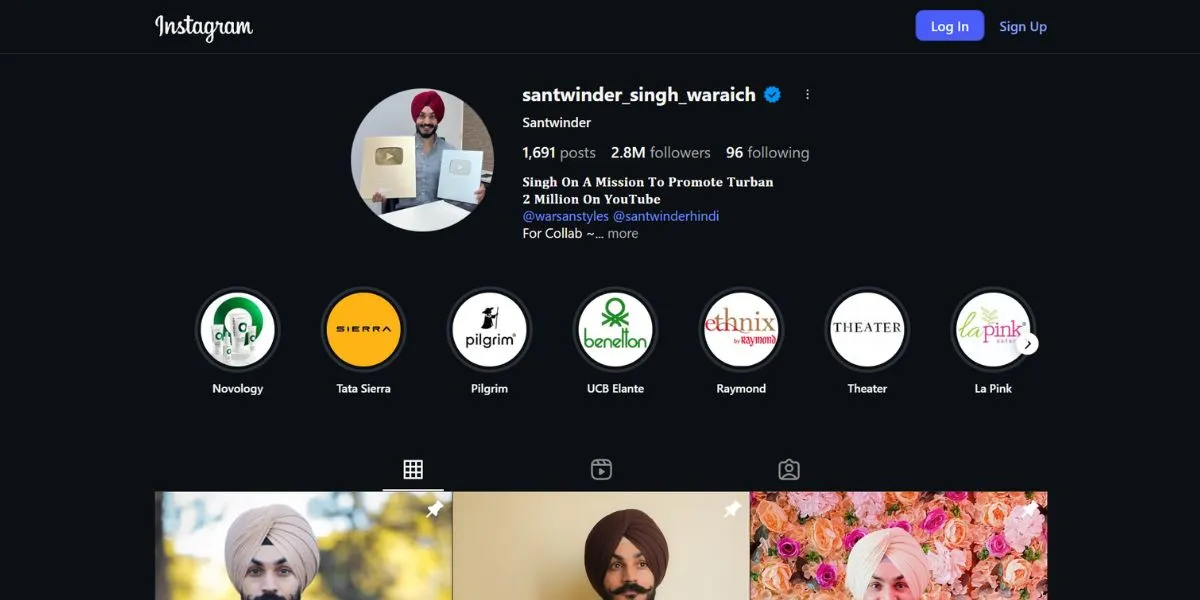 Santwinder Singh Waraich - Punjabi Influencers on instagram