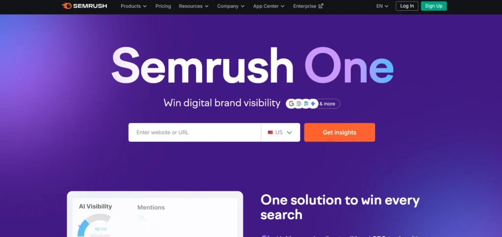 Digital Marketing Tool - Semrush