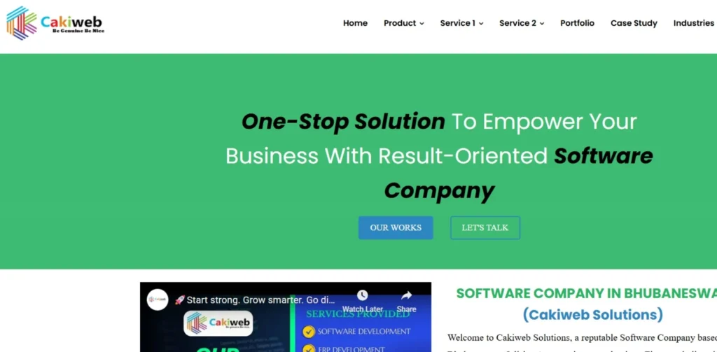 Web Development Companies in Bhubaneswar - Cakiweb Solutions