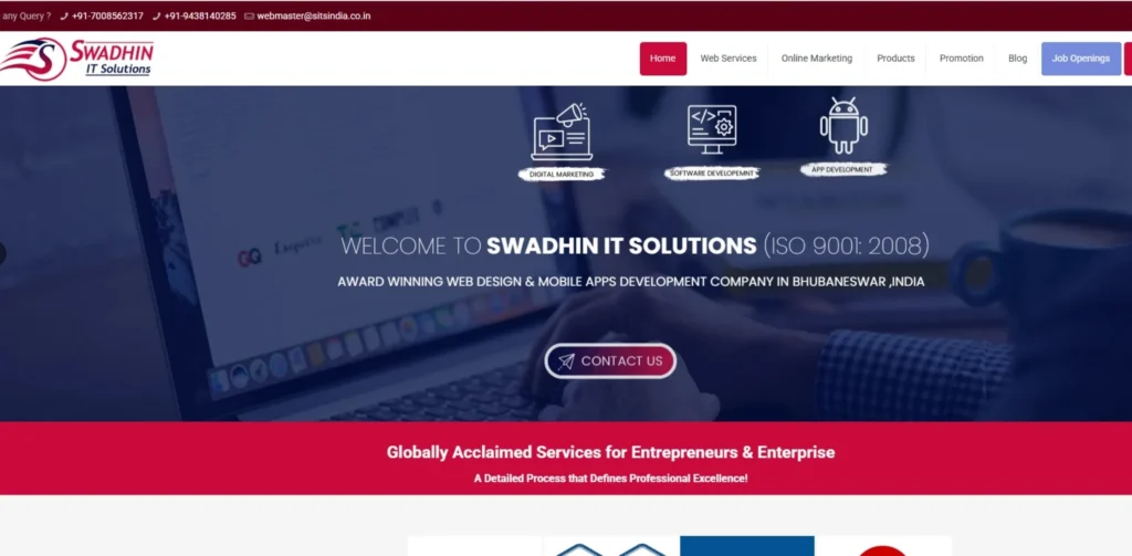 Web Development Companies in Bhubaneswar - Swadhin IT Solutions