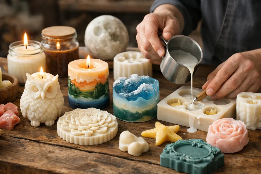 Candles & Wax Art - Handicraft Business Idea