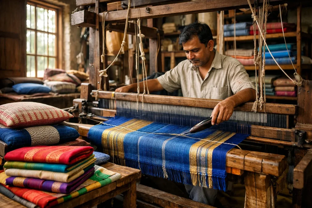 Handloom & Textile Crafts - Handicraft Business Idea