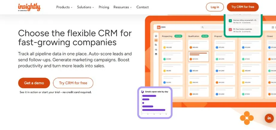 Insightly - Best CRM Software