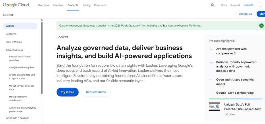 Looker - Business Intelligence Tools