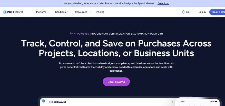 Precoro - Vendor Management Tools