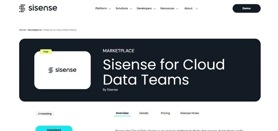 Sisense for Cloud Data Teams - Business Intelligence Tools