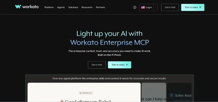 Workato - AI Workflow Tools