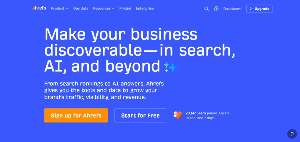 Rank Tracking Software- Ahref‍s