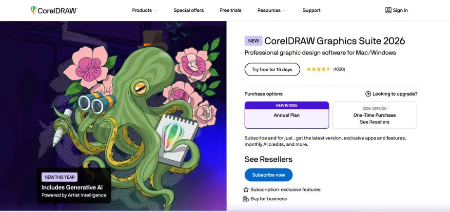 CorelDRAW Graphics Suite - Adobe Creative Cloud Alternatives