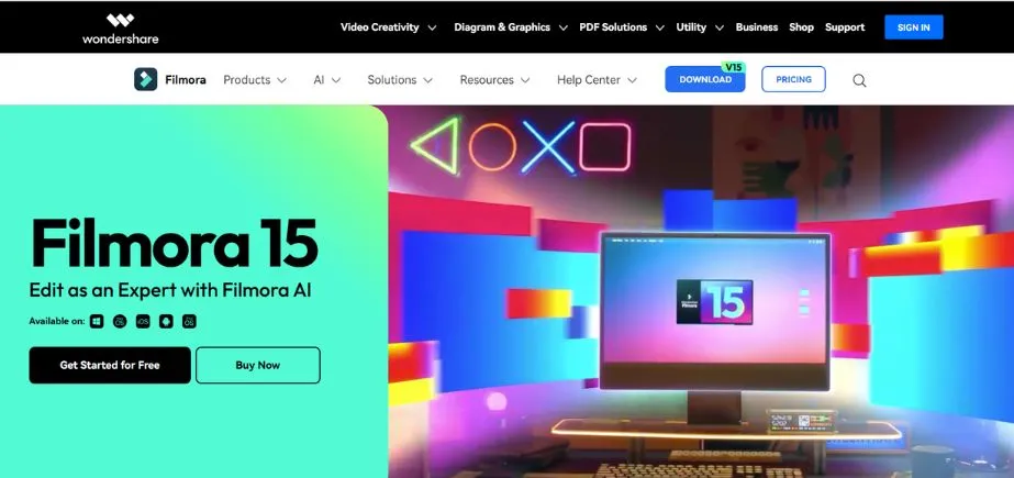 Filmora - Adobe Creative Cloud Alternatives