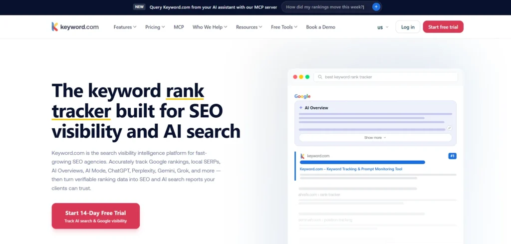 Rank Tracking Software- K‍eyword.com