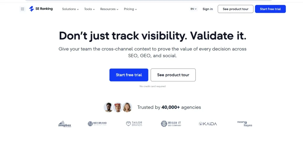 Rank Tracking Software- S⁠E Ra⁠nking