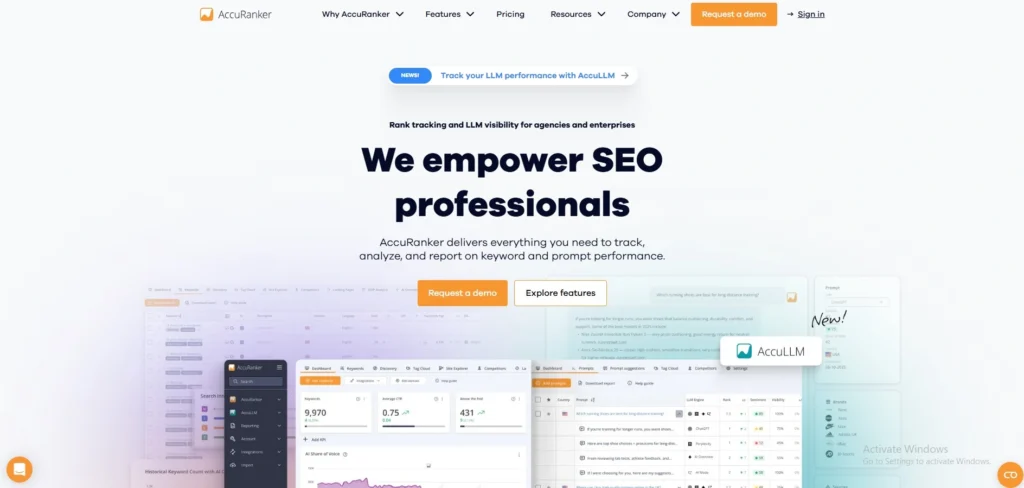 rank tracking tools -AccuRanker