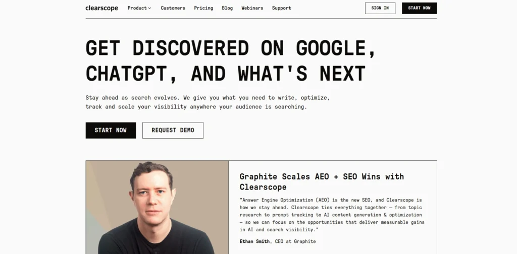On Page SEO Tools-Clearscope
