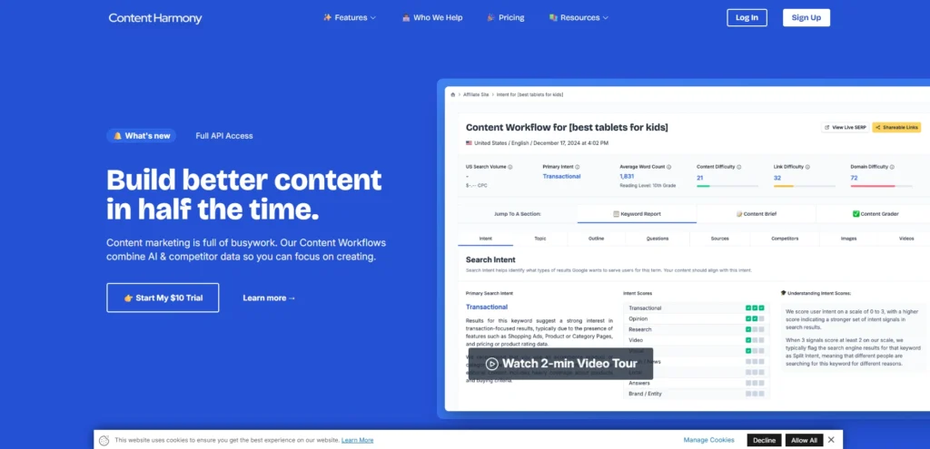 On Page SEO Tools-Content Harmony