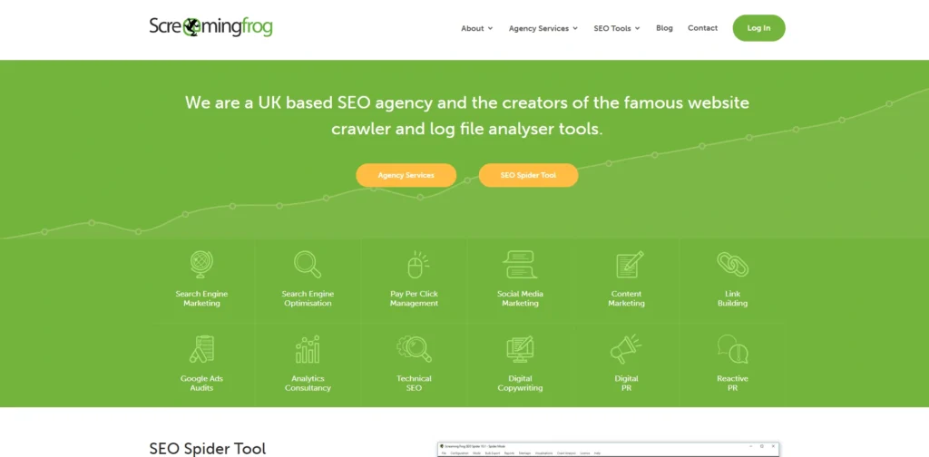 On Page SEO Tools-Screaming Frog SEO Spider